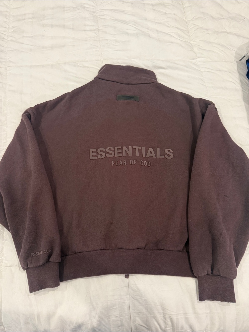 Fear of God Essentials Crewneck Sweatshirt in Plum